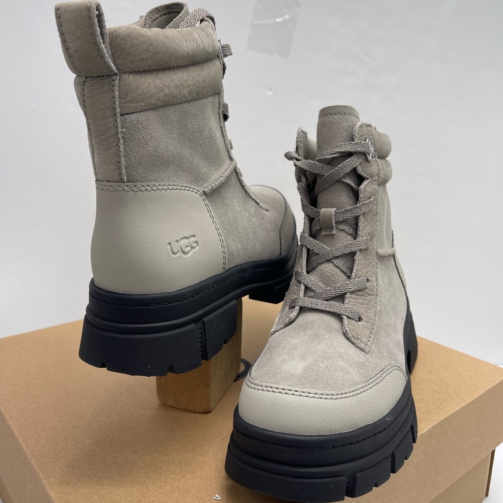 UGG WMNS Lace-Up 
W ASHTON WEATHERIZED LACE UP Cobble Grey - Kicks Machine Boots - Picture 7 of 16